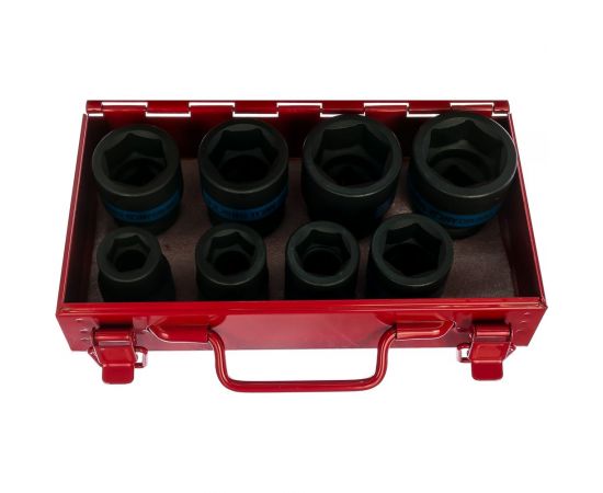 Набор ударных торцевых головок (3/4"", шестигранные, 19-38 мм, 8 предметов) KING TONY 6408MP10 