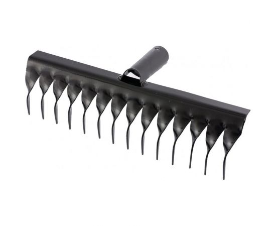 Классические усиленные грабли КЭС ширина 420 мм, 14 витых зубьев, тулейка 30 мм, без черенка 21010078 