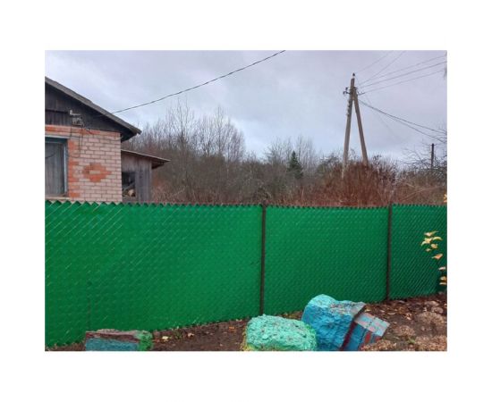 Лента для забора ГеоПластБорд 50 м, зелёная + 50 ед. крепежа 3755048Gr – изображение 3