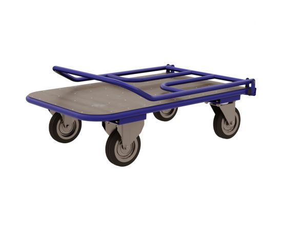Платформенная тележка со складной ручкой RUSKLAD ТПСР 2 ФЛ П, 600x900 мм, d125 ТПСР 2 ФЛ П 125 – изображение 3