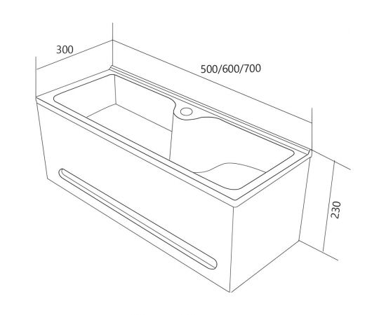 Панель с раковиной 1Marka Tiny S 60 У84220 – изображение 4