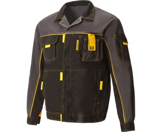 Костюм СОЮЗСПЕЦОДЕЖДА Профессионал-2 GEN черный/графит/желтый, р. 52-54 рост 170-176 2000000096636 – изображение 10