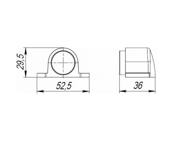 Дверной упор Punto DS PF-52 SN-3 мат. никель 43355 – изображение 3