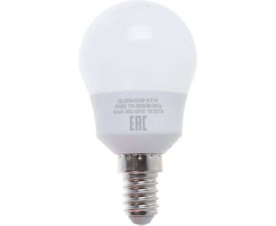 Светодиодная лампа General Lighting Systems Шарик G45F-8W-E14-641000 – изображение 4