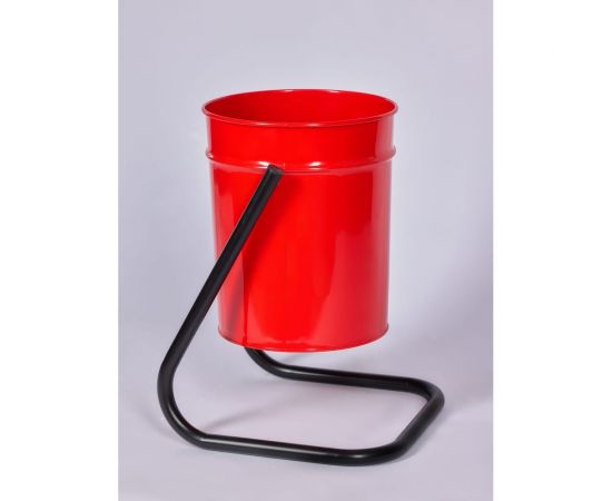 Уличная урна ПРОФМЕТСТИЛЬ металл, красная Арт 403 – изображение 2