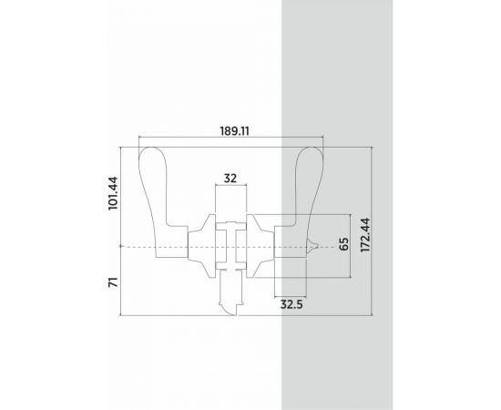 Ручка KNOB BUSSARE ключ-фиксатор 37-01 ANT.BRONZE 940000001265 – изображение 2