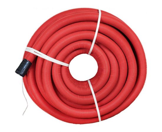 Гофрированная двустенная труба EKF ПНД, d160, с зондом, красная, PROxima tg2st-160-50m – изображение 2