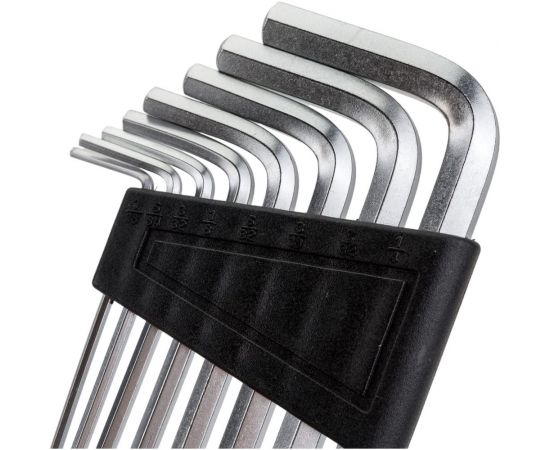 Набор шестигранных ключей NIKONA 8шт, в футляре, 1/16""-1/4"", SAE, Cr-V 04-919 – изображение 2