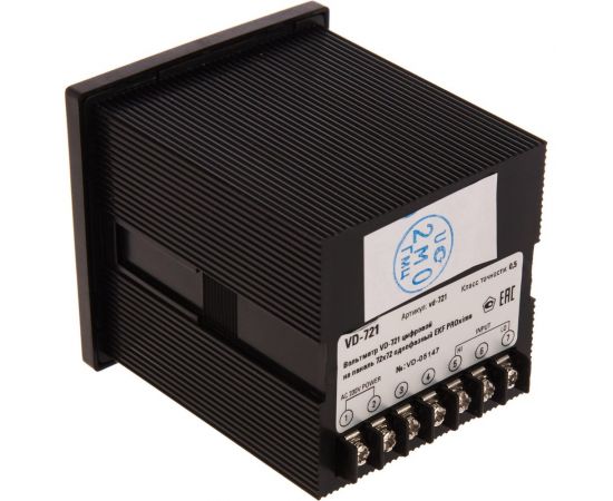 Однофазный цифрофой вольтметр EKF VD-721 на панель PROxima SQvd-721 – изображение 2