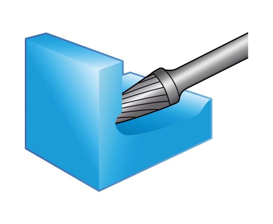 Борфреза твердосплавная форма G (6.3х12.7 мм; хвостовик 3 мм) NORGAU 077135261 – изображение 2