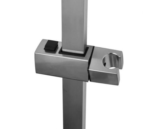 Душевая стойка со смесителем, квадратным тропическим душем и лейкой WISENT W3506А – изображение 5