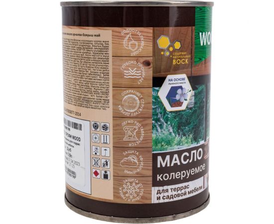 Колеруемое масло для террас и садовой мебели FARBITEX (дуб; 0.9 л) 4300005047 – изображение 2