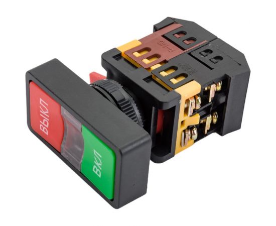 Кнопка EKF AS-22N, ""Пуск-Стоп"", NO+NC, прямоугольная pbn-as-rec – изображение 2