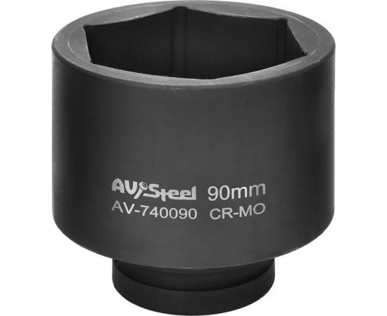 Головка ударная шестигранная (90 мм; 1DR) AV Steel AV-740090 