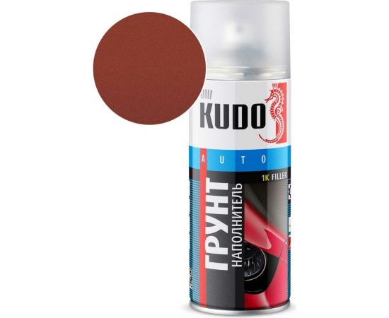 Акриловый грунт-наполнитель аэрозоль KUDO 1К красно-коричневый 520 мл 2202 11604972 
