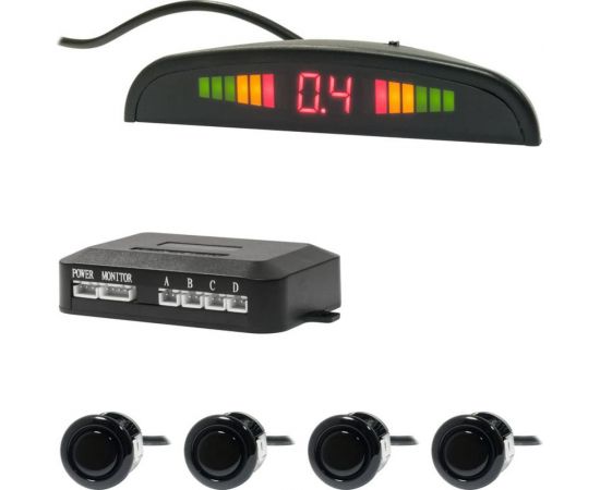 Парктроник SWAT Black 4 датчика, d 18 мм PT-124B 