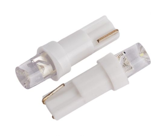 Светодиод Nord-Yada 12V T5-01 1LED W1,2W Base: W2,0 х4,6d 0.18W 4lm конус белый 2 шт. 900277 