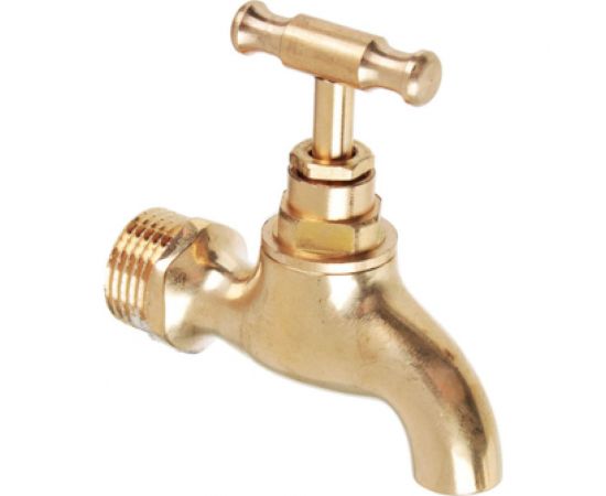 Водоразборный кран FRESSO короткий излив, ручка вентиль, 1/2"", латунь 554-086 