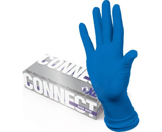 Латексные перчатки повышенной прочности CONNECT 50 шт., размер XL CТ0000003301 
