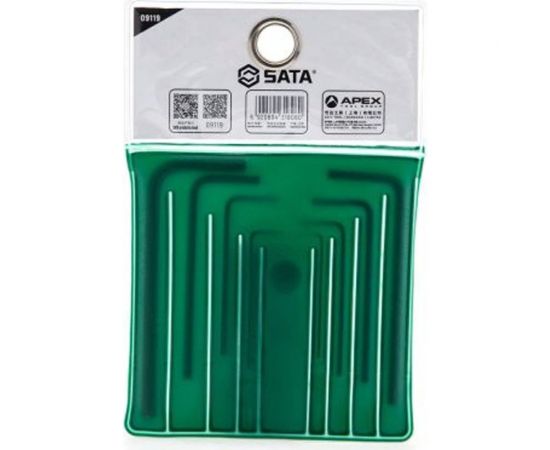 Шестигранники SATA 8 предметов угловые мини пластиковый блистер 09119 – изображение 5