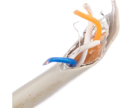 Кабель SkyNet Premium FTP indoor 2x2x0,51, медный, FLUKE TEST, кат.5e, однож., 305 м, box, серый CSP-FTP-2-CU – изображение 4