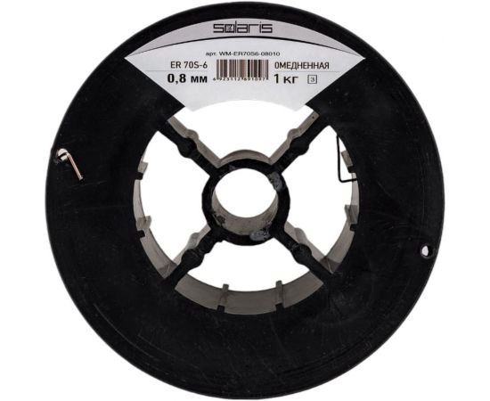 Проволока сварочная ER 70S-6 0.8 мм, омедненная, 1 кг SOLARIS WM-ER70S6-08010 – изображение 5