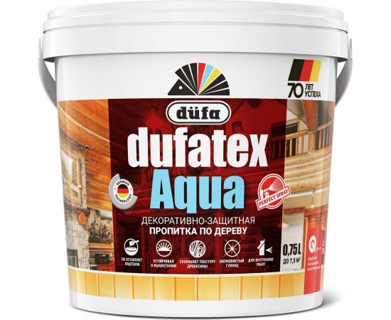 Пропитка Dufa TEX-AQUA белый, 0.75 л Н0000003497 – изображение 4