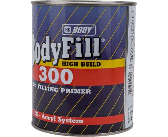 Грунт-наполнитель HB BODY 300 3+1 2К сер. 1л 3000700001 – изображение 4
