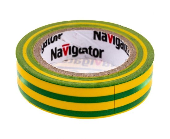 Изолента Navigator NIT-B15-10/YG желто-зеленая 71234 – изображение 4