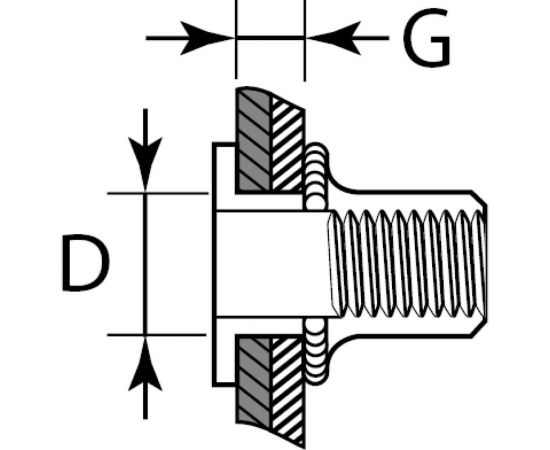 Резьбовые заклепки KRAFTOOL Nut-S, М5, 1000 шт 311707-05 – изображение 6