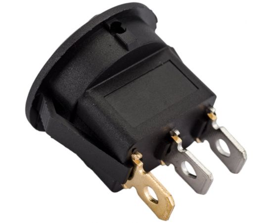 Круглая клавиша Nord-Yada 12V 20А черная с синей LED подсветкой (3контакта) ON-OFF (2шт в упаковке) 905477 – изображение 6