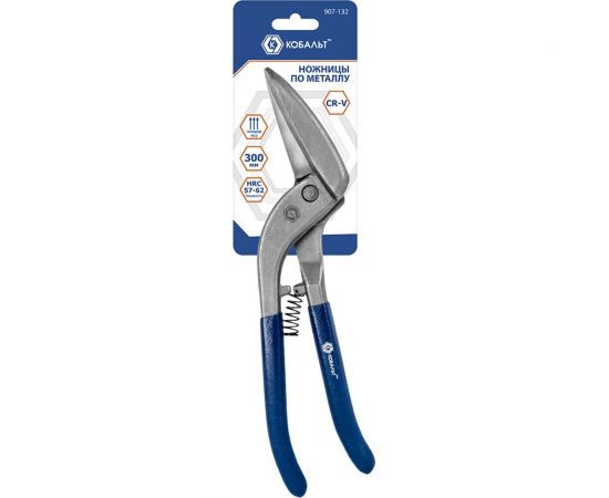 Ручные ножницы по металлу КОБАЛЬТ Pelikan 300 мм, CR-V 1, блистер 907-132 – изображение 3