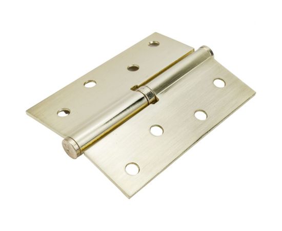 Стальная петля RENZ 100х75х2.5 мм, б/колп., с обв., левая, латунь матовая INRENZ L 100 FH SG- – изображение 7