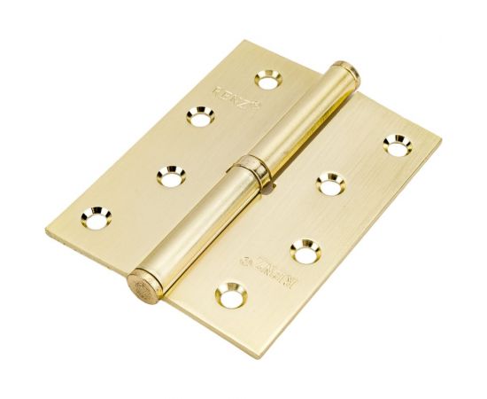 Стальная петля RENZ 100х75х2.5 мм, б/колп., с обв., левая, латунь матовая INRENZ L 100 FH SG- – изображение 6