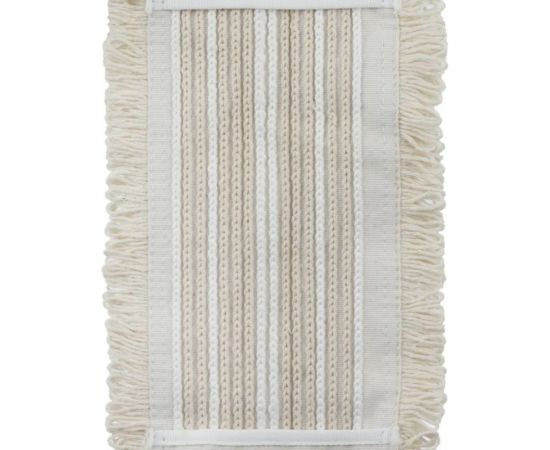 Насадка Luscan МОП плоская, хлопок, микрофибра, 40x11 см., бежевая 1016068 – изображение 4