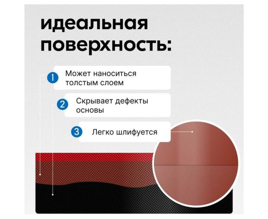 Акриловый грунт-наполнитель аэрозоль KUDO 1К красно-коричневый 520 мл 2202 11604972 – изображение 4