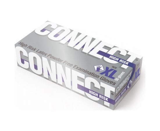 Латексные перчатки повышенной прочности CONNECT 50 шт., размер XL CТ0000003301 – изображение 2