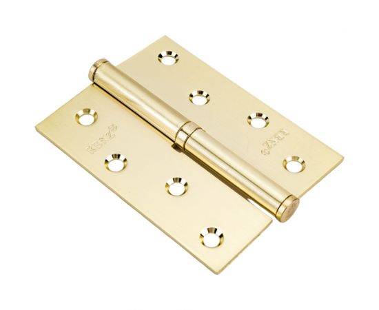 Стальная петля RENZ 100х75х2.5 мм, б/колп., с обв., левая, латунь матовая INRENZ L 100 FH SG- – изображение 5