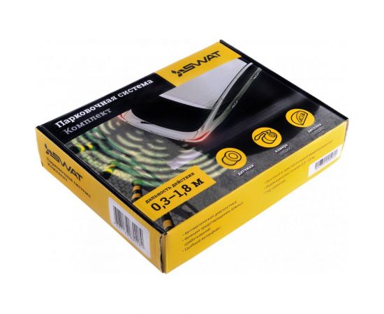 Парктроник SWAT Black 4 датчика, d 18 мм PT-124B – изображение 6