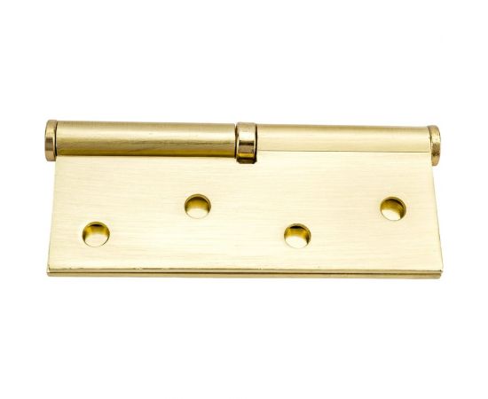 Стальная петля RENZ 100х75х2.5 мм, б/колп., с обв., левая, латунь матовая INRENZ L 100 FH SG- – изображение 4