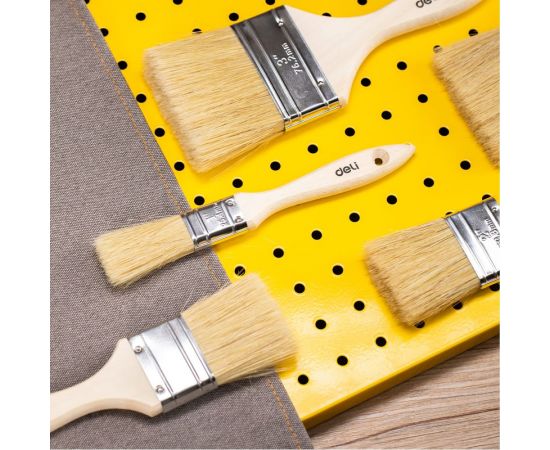 Малярная кисть DELI dl509101 с деревянной ручкой, 25.4 мм 104530 – изображение 2