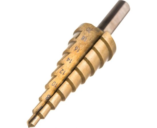 Сверло ступенчатое (4-20 мм; цх; HSS TiN) SDW TOOLS dm00420 
