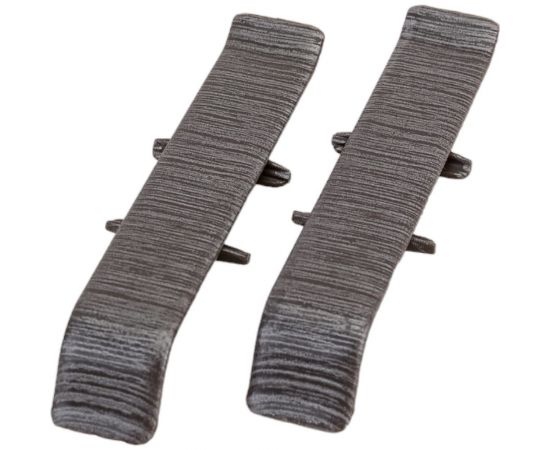 Соединитель для плинтуса DECONIKA (70 мм, 187 Алюминий темный, 2 шт.) Д-П70-С-Ф2 187 АЛМ ТЕМ 