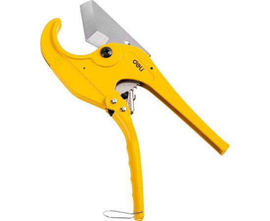 Труборез DELI dl2509 для пластиковых труб 63 мм, сталь 3cr13, рукоять из алюминиевого сплава, храповой механизм 118720 