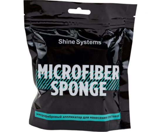 Микрофибровый аппликатор для нанесения составов Shine systems Microfiber Sponge SS871 – изображение 5