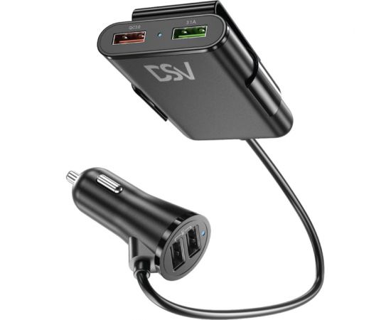 Автомобильное зарядное устройство для телефона и гаджетов DSV 4 USB с проводом R77009 – изображение 8