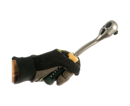 Реверсивная усиленная изогнутая трещотка с резиновой ручкой 1/2 ROCKFORCE RF-802422 – изображение 3