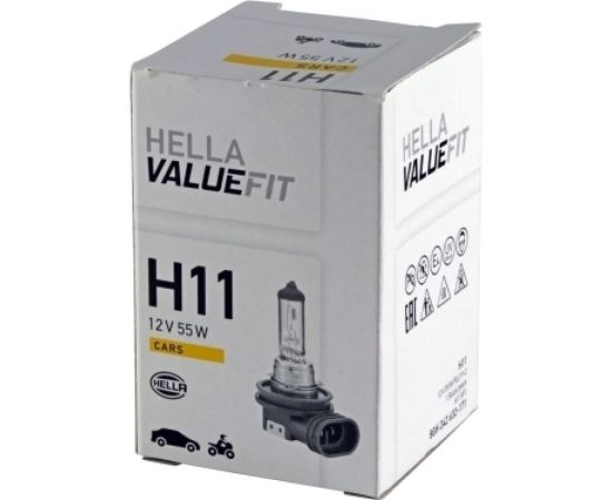 Лампа накаливания Hella VALUEFIT, H11 12V 55W PGJ 192 8GH 242 632-171 – изображение 2