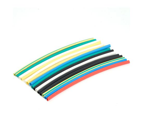 Набор термоусадочных трубок STEKKER HSHTS-210-10M, длина 10 см., коэф. усадки 2:1, (21шт в упаковке) 39710 – изображение 3