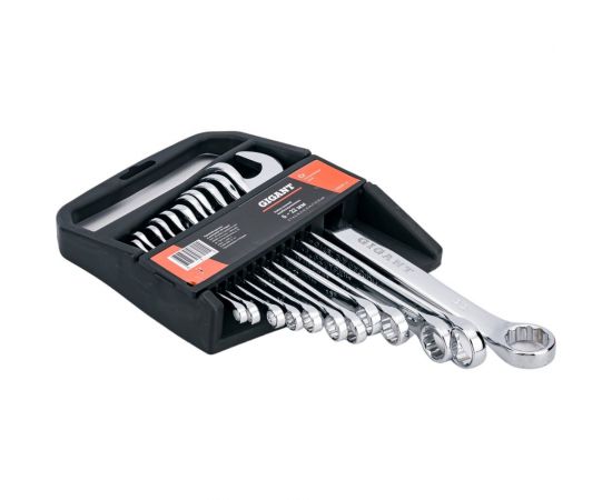 Набор комбинированных ключей Gigant 6 - 22 мм, 12 шт., полированный хром GDWSP-12 – изображение 13